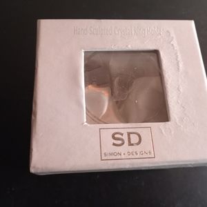 NEW IN BOX Simon Designs Crystal Ring Holder.